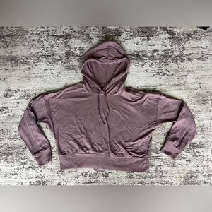 90 Degree by Reflex Mauve Purple Cropped Hoodie size small